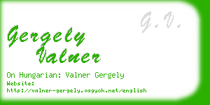 gergely valner business card